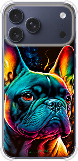 Силикон с усиленными углами чехол Яркий бульдог для Apple iPhone 17 PRO - 5547sp-4030 изображение 