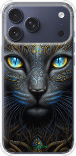 Силикон с усиленными углами чехол Кошка для Apple iPhone 17 PRO - 5548sp-4030 изображение 