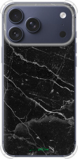 Силикон с усиленными углами чехол Черный мрамор v2 для Apple iPhone 17 PRO - 5568sp-4030 изображение 