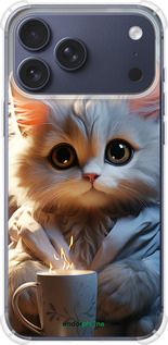 Силикон с усиленными углами чехол White cat для Apple iPhone 17 PRO - 5646sp-4030 изображение 