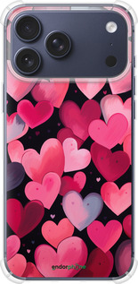 Силикон с усиленными углами чехол Сердечки 4 для Apple iPhone 17 PRO - 5662sp-4030 изображение 