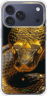 Силикон с усиленными углами чехол Golden snake для Apple iPhone 17 PRO - 6072sp-4030 изображение 