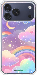 Силикон с усиленными углами чехол Облака и радуга для Apple iPhone 17 PRO - 6312sp-4030 изображение 