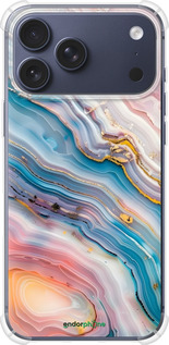 Силикон с усиленными углами чехол Мрамор красивый для Apple iPhone 17 PRO - 6376sp-4030 изображение 