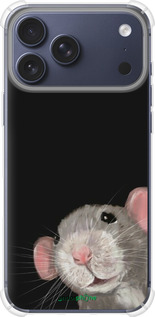 Силикон с усиленными углами чехол The Peeking Rat для Apple iPhone 17 PRO - 6442sp-4030 изображение 