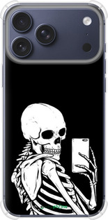 Силикон с усиленными углами чехол Скелет делает Selfie для Apple iPhone 17 PRO - 6535sp-4030 изображение 