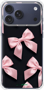 Силикон с усиленными углами чехол Coquette Ribbons Dark Coquette для Apple iPhone 17 PRO - 6767sp-4030 изображение 