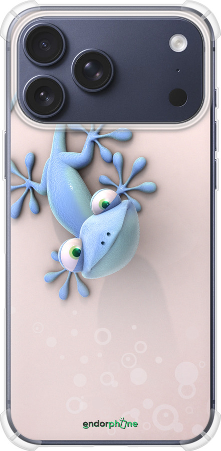 Силикон с усиленными углами чехол Геккончик для Apple iPhone 17 PRO - 1094sp-4030 изображение 