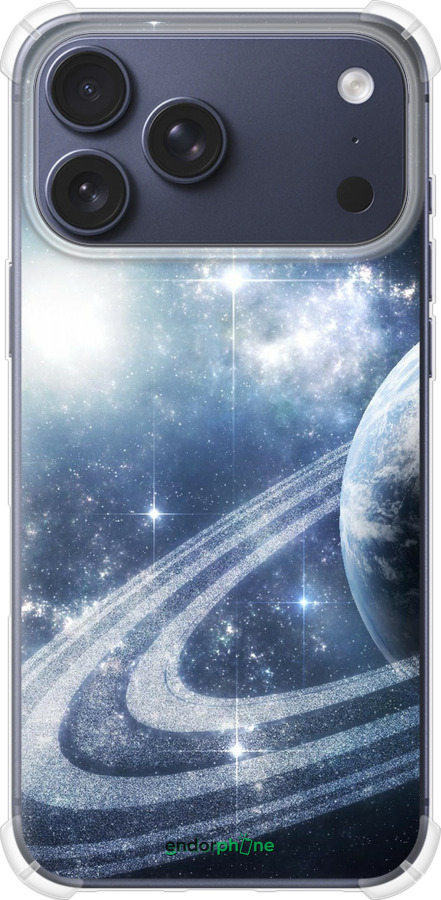 Силикон с усиленными углами чехол Кольца Сатурна для Apple iPhone 17 PRO - 173sp-4030 изображение 