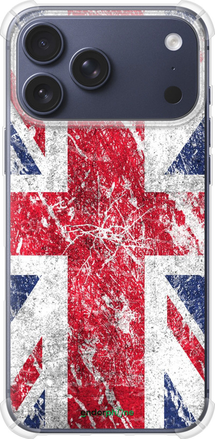 Силикон с усиленными углами чехол Флаг Великобритании 1 для Apple iPhone 17 PRO - 386sp-4030 изображение 