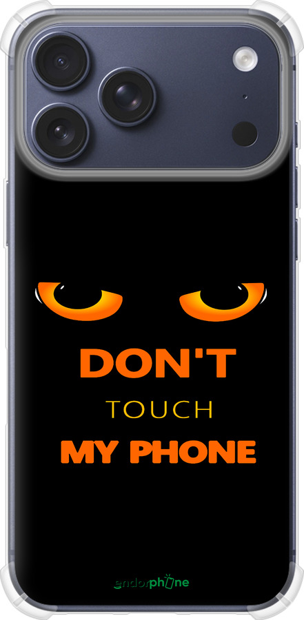 Силикон с усиленными углами чехол Don't touch the phone для Apple iPhone 17 PRO - 4261sp-4030 изображение 