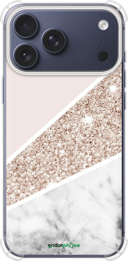 Силикон с усиленными углами чехол Пастельный мрамор для Apple iPhone 17 PRO - 4342sp-4030 изображение 
