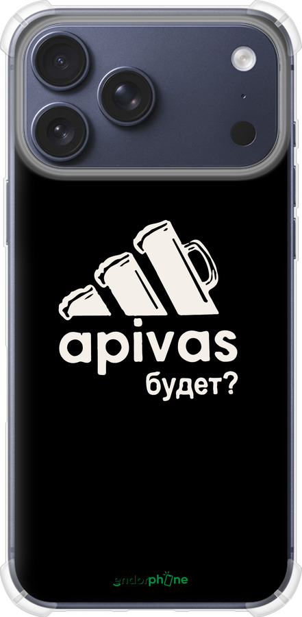 Силикон с усиленными углами чехол А пивас для Apple iPhone 17 PRO - 4571sp-4030 изображение 