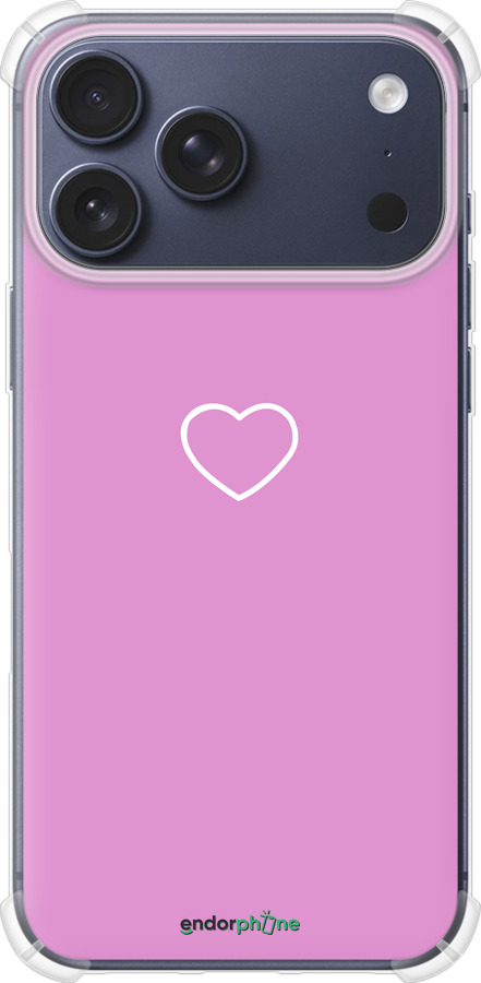 Силикон с усиленными углами чехол Сердце 2 для Apple iPhone 17 PRO - 4863sp-4030 изображение 