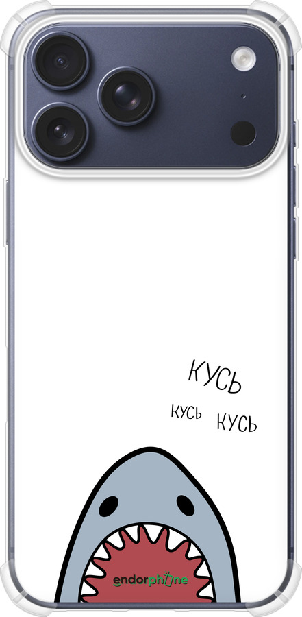 Силикон с усиленными углами чехол Акула для Apple iPhone 17 PRO - 4870sp-4030 изображение 