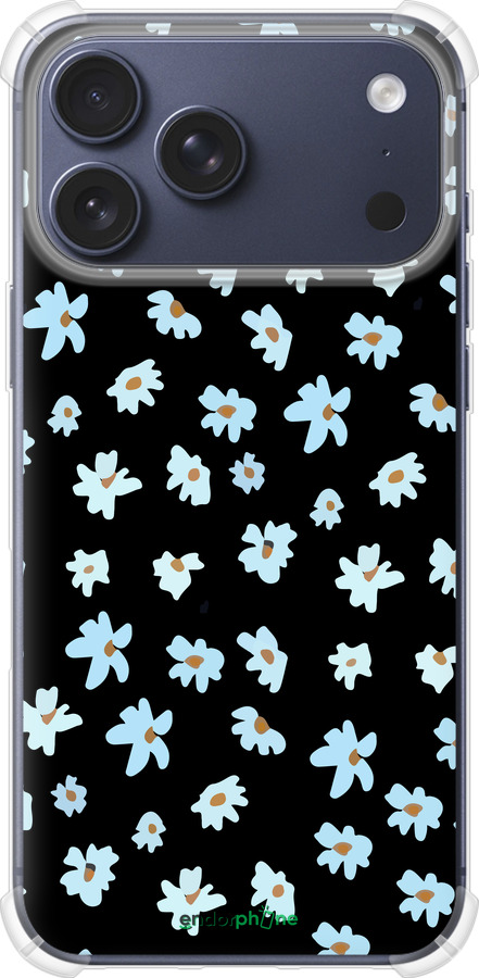 Силикон с усиленными углами чехол Цветочный для Apple iPhone 17 PRO - 4900sp-4030 изображение 