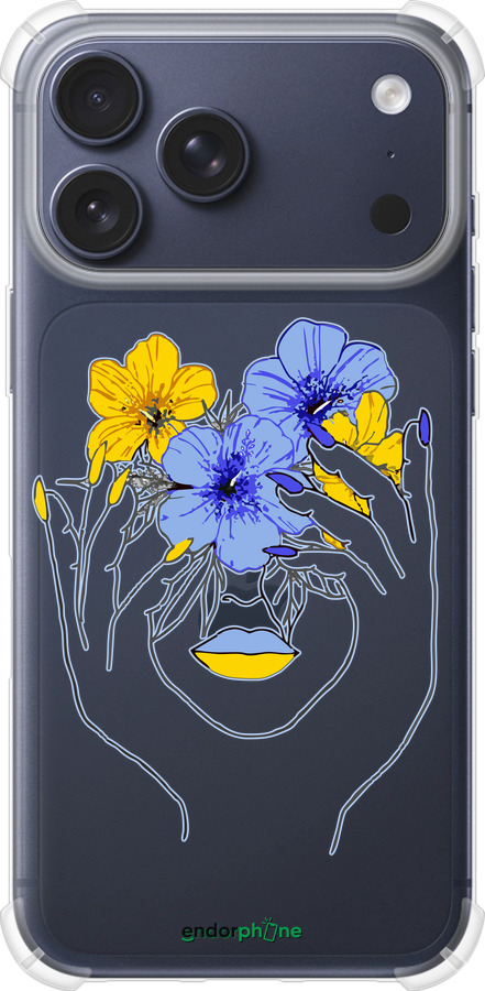 Силикон с усиленными углами чехол Девушка v4 для Apple iPhone 17 PRO - 5276sp-4030 изображение 