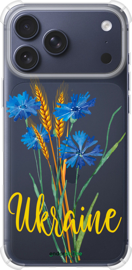 Силикон с усиленными углами чехол Ukraine v2 для Apple iPhone 17 PRO - 5445sp-4030 изображение 