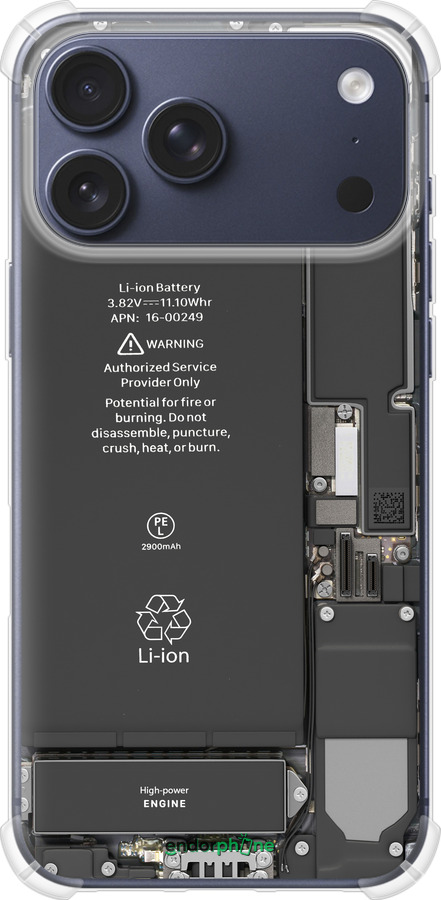 Силикон с усиленными углами чехол Детали смартфона для Apple iPhone 17 PRO - 5487sp-4030 изображение 