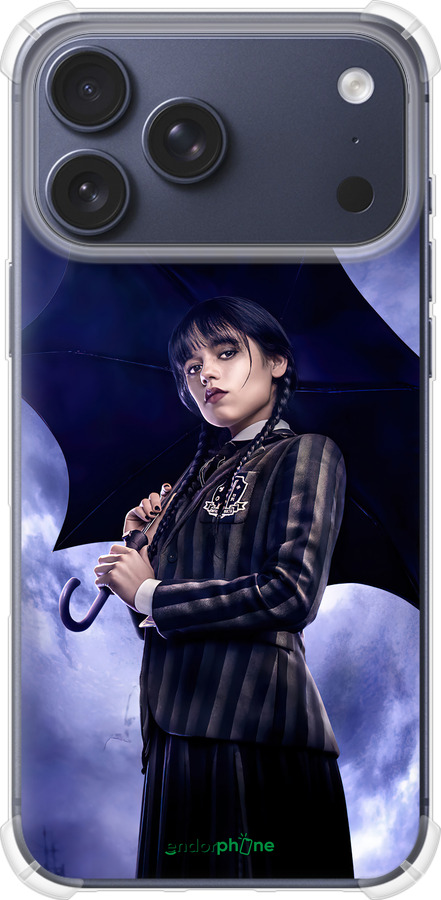 Силикон с усиленными углами чехол Wednesday v2 для Apple iPhone 17 PRO - 5516sp-4030 изображение 