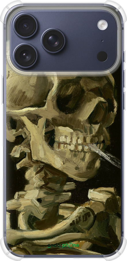 Силикон с усиленными углами чехол Винсент Ван Гог. Череп для Apple iPhone 17 PRO - 5544sp-4030 изображение 