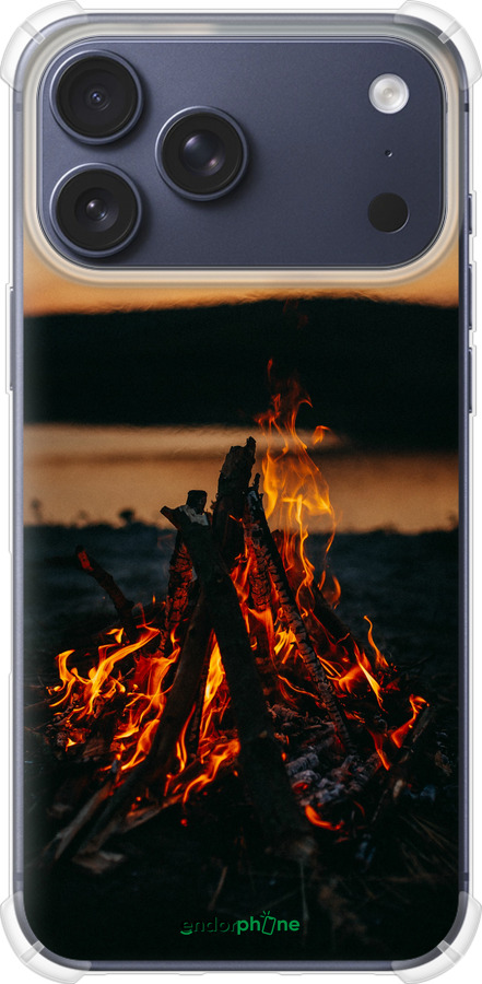 Силикон с усиленными углами чехол Огонь для Apple iPhone 17 PRO - 6021sp-4030 изображение 