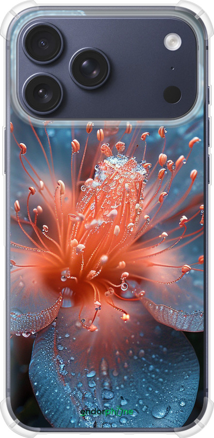 Силикон с усиленными углами чехол Роса на цветке для Apple iPhone 17 PRO - 6039sp-4030 изображение 