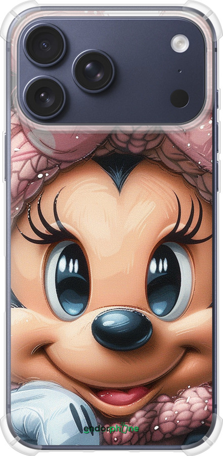 Силикон с усиленными углами чехол Минни Маус с бантиком для Apple iPhone 17 PRO - 6055sp-4030 изображение 