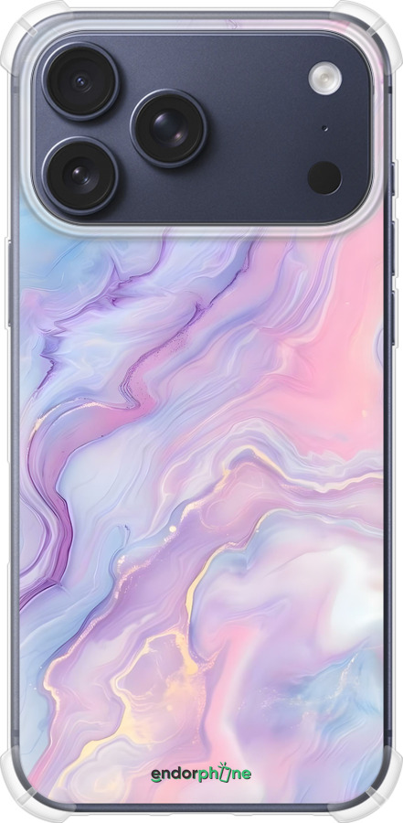 Силикон с усиленными углами чехол Нежный мрамор для Apple iPhone 17 PRO - 6310sp-4030 изображение 