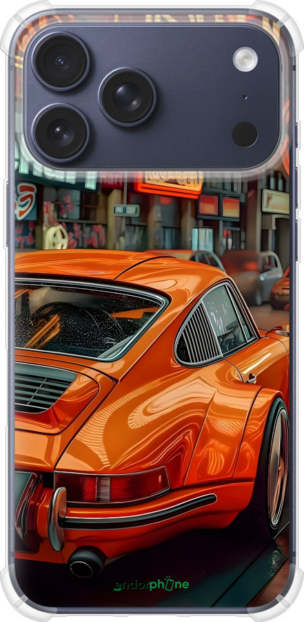 Силикон с усиленными углами чехол Порше для Apple iPhone 17 PRO - 6334sp-4030 изображение 