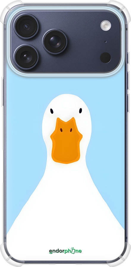Силикон с усиленными углами чехол Гусь для Apple iPhone 17 PRO - 6350sp-4030 изображение 