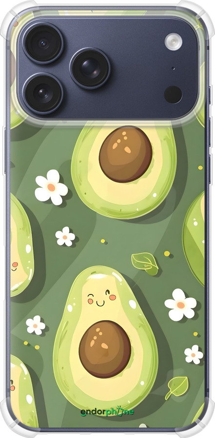 Силикон с усиленными углами чехол Авокадо для Apple iPhone 17 PRO - 6380sp-4030 изображение 