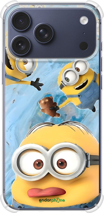 Силикон с усиленными углами чехол Миньоны для Apple iPhone 17 PRO - 6386sp-4030 изображение 