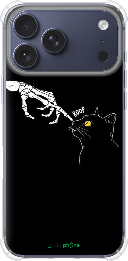 Силикон с усиленными углами чехол Кошка для Apple iPhone 17 PRO - 6505sp-4030 изображение 