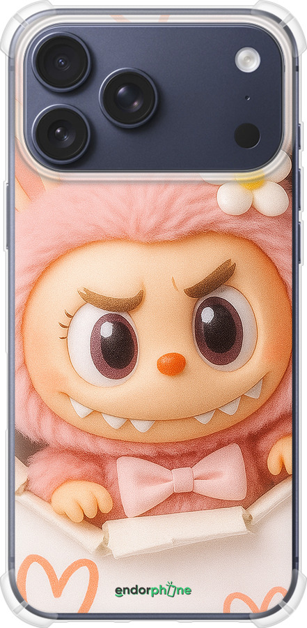 Силикон с усиленными углами чехол Лабубу 2 для Apple iPhone 17 PRO - 6710sp-4030 изображение 
