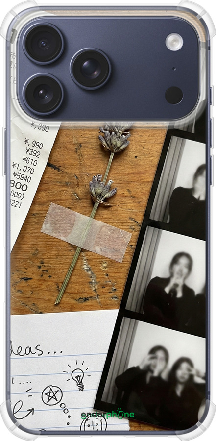Силикон с усиленными углами чехол Aesthetic Scrapbook Collage для Apple iPhone 17 PRO - 6773sp-4030 изображение 