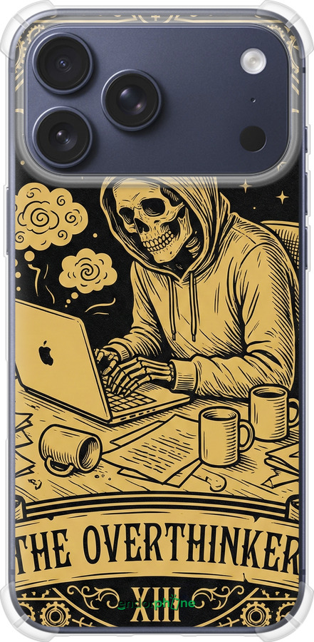 Силикон с усиленными углами чехол The Overthinker для Apple iPhone 17 PRO - 6774sp-4030 изображение 