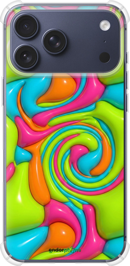 Силикон с усиленными углами чехол Y2K Jelly Dream для Apple iPhone 17 PRO - 6780sp-4030 изображение 
