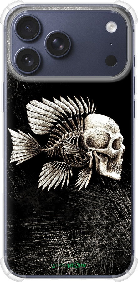 Силикон с усиленными углами чехол Рыбо-человек для Apple iPhone 17 PRO - 683sp-4030 изображение 