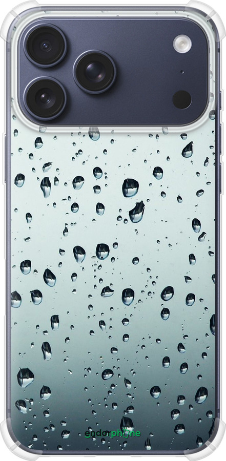 Силикон с усиленными углами чехол Стекло в каплях для Apple iPhone 17 PRO - 848sp-4030 изображение 
