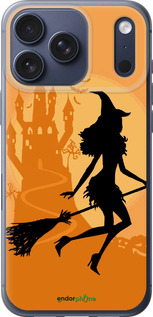 Силиконовый чехол Ведьма на метле для Apple iPhone 17 PRO - 1184u-4030 изображение 