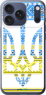 Силіконовий чехол Герб - вишиванка жовто-блакитна  для Apple iPhone 17 PRO - 1197u-4030 изображение 