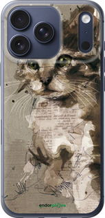 Силиконовый чехол Котёнок из пятен и линий для Apple iPhone 17 PRO - 119u-4030 изображение 