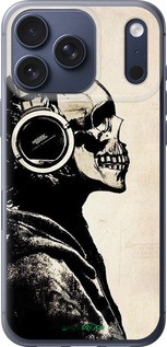 Силиконовый чехол Скелет-меломан v2 для Apple iPhone 17 PRO - 1200u-4030 изображение 