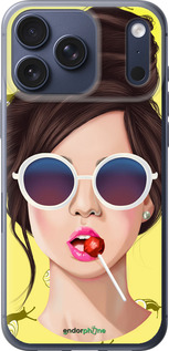 Силиконовый чехол Девушка с чупа-чупсом для Apple iPhone 17 PRO - 3979u-4030 изображение 