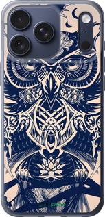 Силиконовый чехол Узорчатая сова для Apple iPhone 17 PRO - 4000u-4030 изображение 