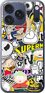 Силиконовый чехол Popular logos для Apple iPhone 17 PRO - 4023u-4030 изображение 