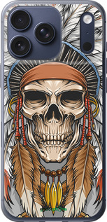 Силиконовый чехол Череп индейца для Apple iPhone 17 PRO - 4032u-4030 изображение 