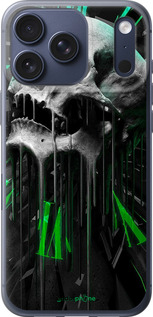 Силіконовий чехол Череп-годинник для Apple iPhone 17 PRO - 4100u-4030 изображение 