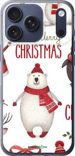 Силиконовый чехол Merry Christmas для Apple iPhone 17 PRO - 4106u-4030 изображение 